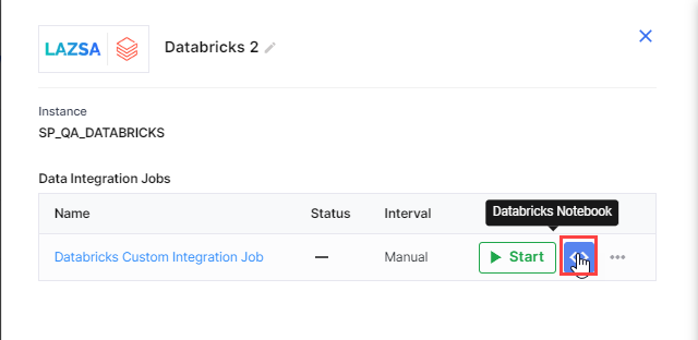 Custom Integration Databricks Notebook Link